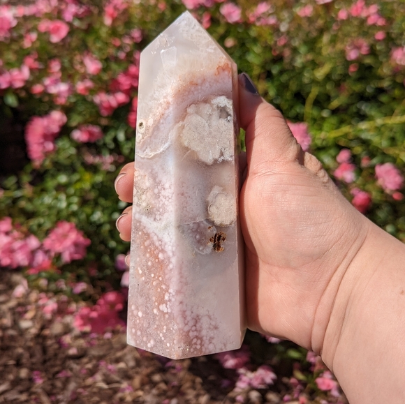 Other - Pink Amethyst Flower agate tower